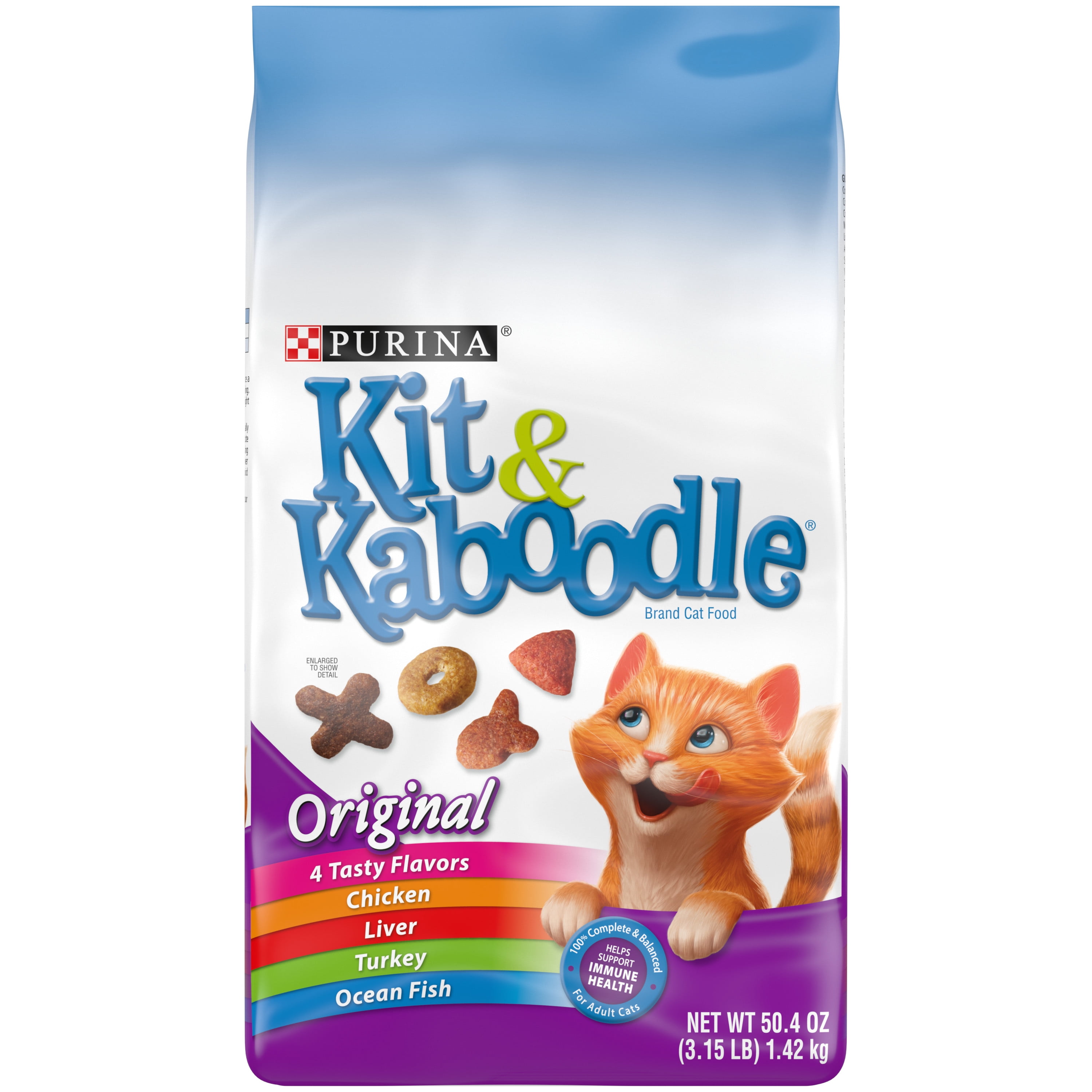 Purina Kit & Kaboodle Dry Cat Food, Original - 3.15 lb. Bag - Walmart