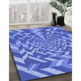 thumbnail image 2 of Ahgly Company Indoor Rectangle Patterned Sky Blue Dress Blue Area Rugs, 2' x 3', 2 of 6