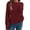 A Red, variant on Women's Sweaters Casual Solid Color Hollow Out Long Sleeve Pullover Knitted Sweaters Fall Sweater Orange L