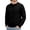 Black, variant on Iyufng Men's Crew Neck Cable Knit Sweater Raglan Long Sleeve Textured Knit Pullovers Warm Casual Winter Knit Tops