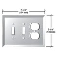thumbnail image 2 of CRL GMP10C Clear Double Toggle Duplex Glass Mirror Plate, 2 of 3