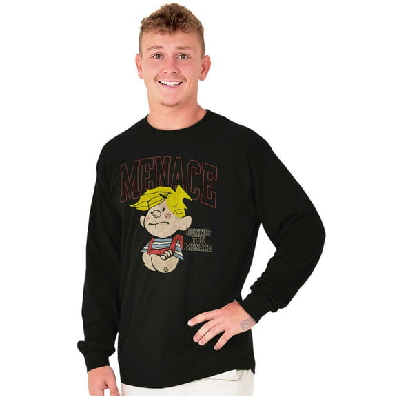 Dennis The Menace Vintage Varsity Long Sleeve TShirt Men Women Brisco Brands S