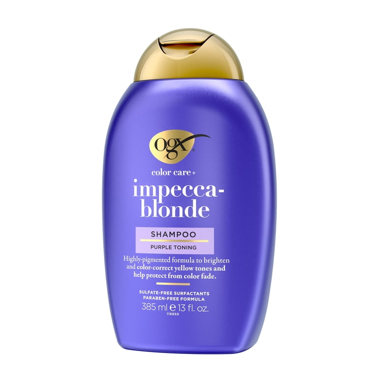 OGX Impecca - Blonde Purple Toning Shampoo for Brightening Blonde