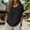 *Black, variant on ClodeEU Women's Linen Blend Short Sleeve Crewneck Top,Loose Fit Casual Blouse Beige,Womens Plus XL