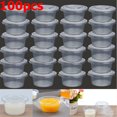 thumbnail image 2 of 100 x Petit Contenant de Rangement Jetable en Sauce Plastique Transparente de 150 Ml avec Couvercle, 2 of 9