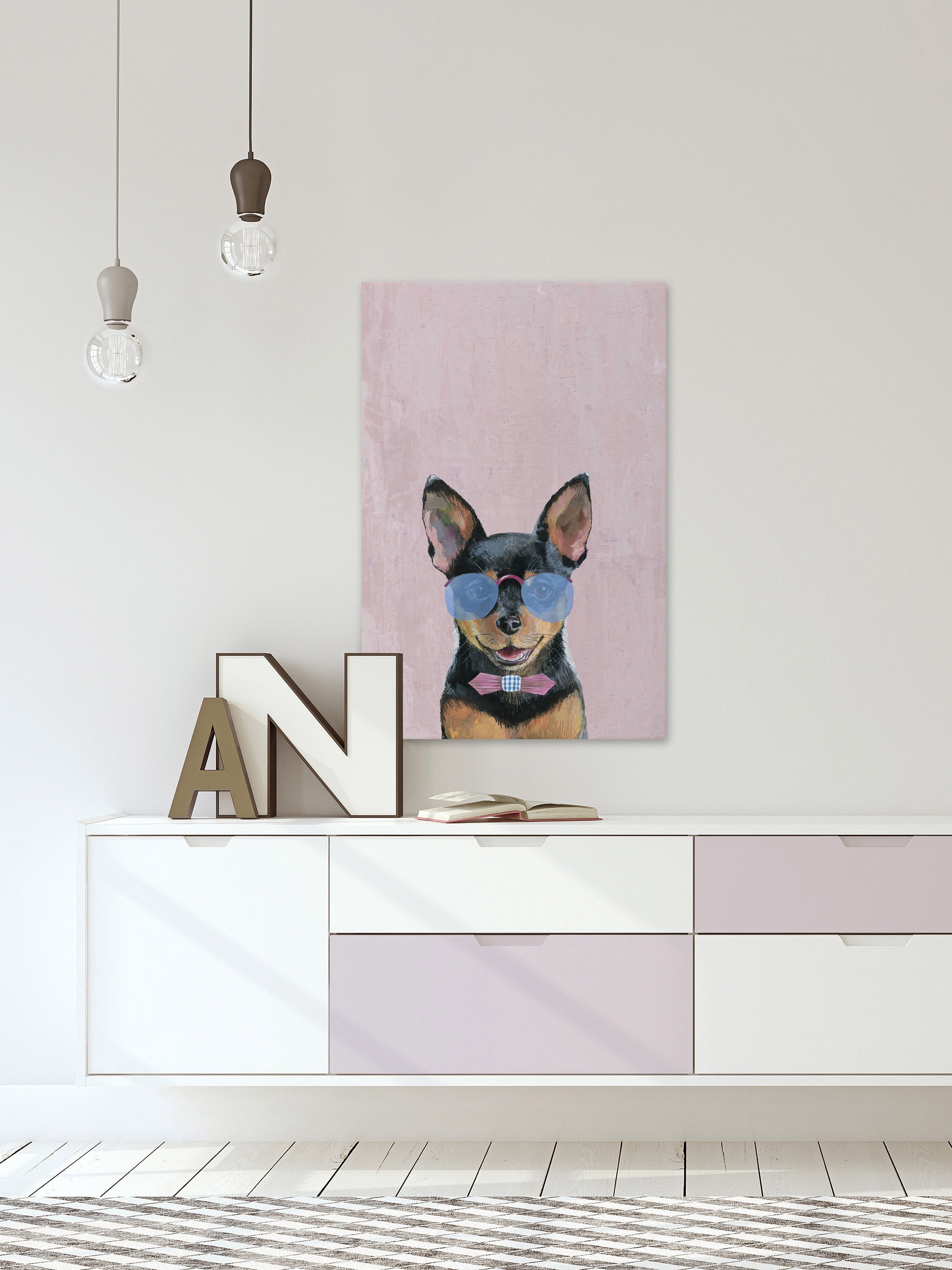 Marmont Hill "Astounding Dog" Painting Print on Wrapped Canvas