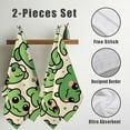 thumbnail image 3 of Nawy Frog Kitchen Towels, Set of 2, High Quality Ultrafine Fiber, Soft and Absorbent, for Kitchens, Bathrooms, Showers 27.5*16in, 3 of 6