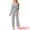 Grey, variant on DARING DIVA Women's Cami Pajama Set Tank Top Long Pants Long Sleeve Cardigan XS Grey
