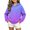 Purple, variant on CYRBOKO Pullover Hoodies for Girls Size 10-12, Warm Casual Gradient Long Sleeve Fall Winter Top Navy
