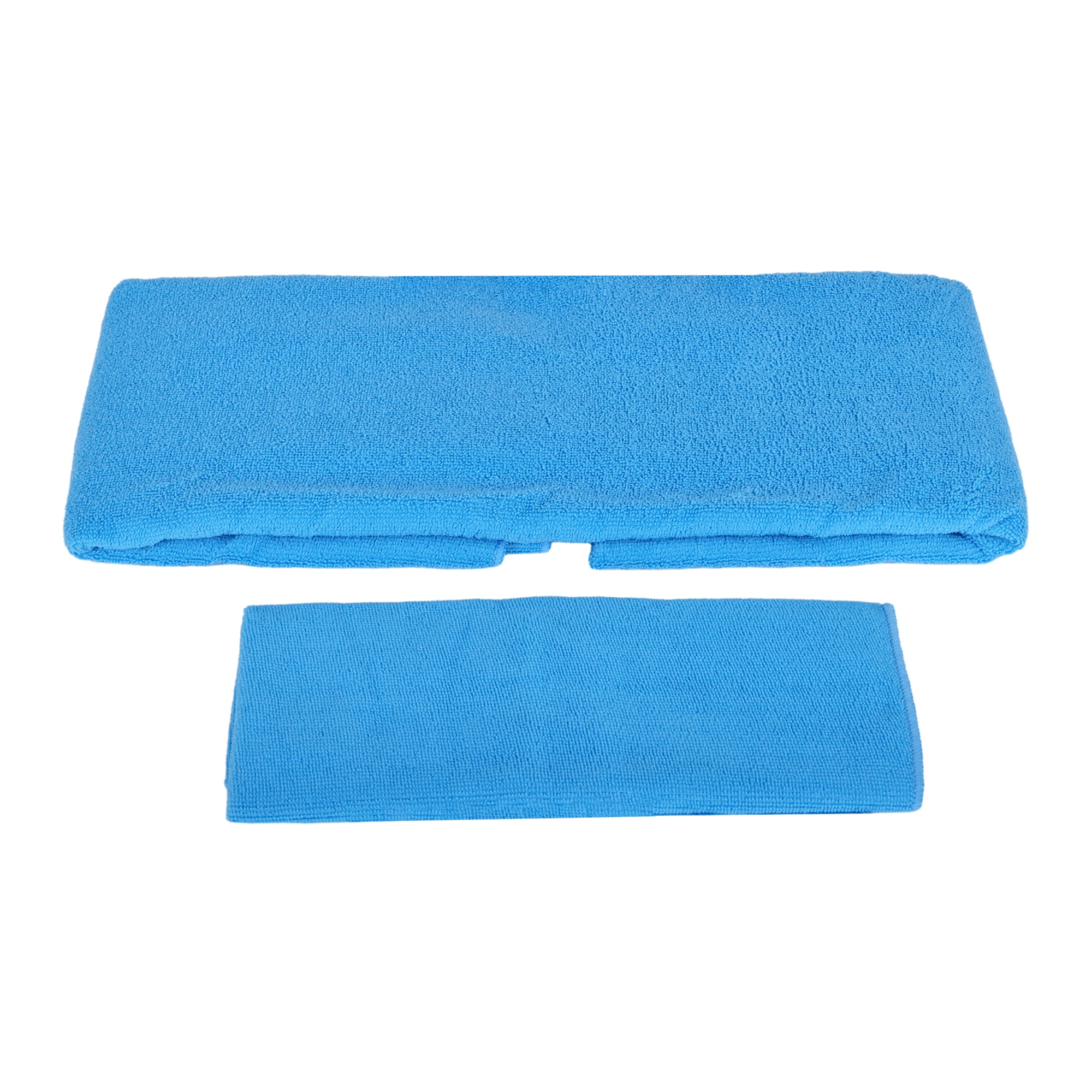BalanceFrom Complete 7-Piece Yoga Set with 71” x 24” x 1” Extra Thick Mat, Blue