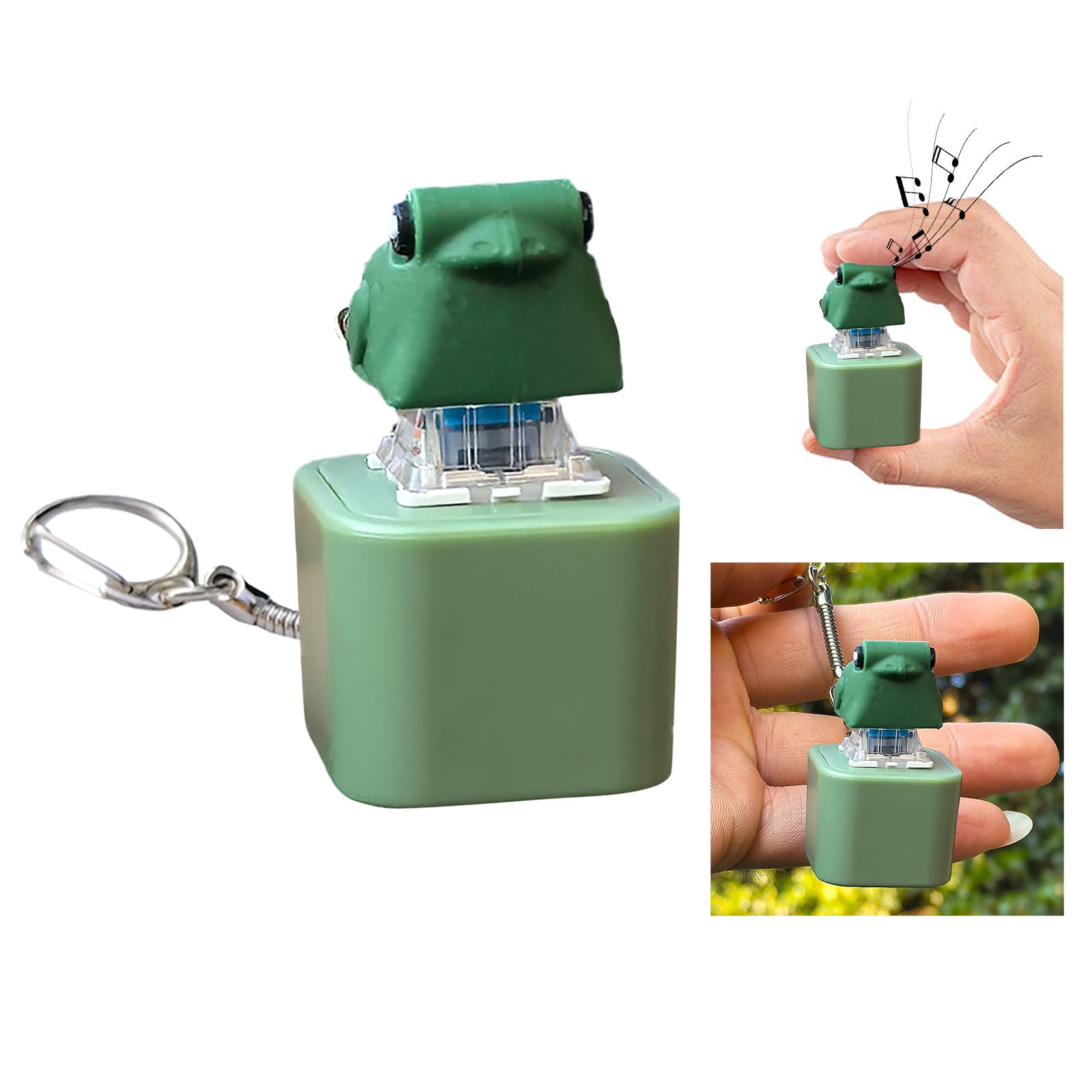 Fun Croaking Keychain â Rechargeable Croaking Fidget Toy, Sound Keychain for Stress Relief, Fun Keyboard Fidget Clicker for & Adults (4PCS)
