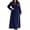 Navy, variant on Fit & Flare Dress Women Polka Dot Dress Elegant Plus Size Dresses for Curvy Under Dresses V-Neck Brown Long Sleeve Maxi Womens Summer Dress XXXXL