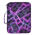 thumbnail image 2 of Haosy Accordion File Organizer Zipper Binder 500 Sheet 6-Tab Expanding File Folder Multi-Pocket 1.2 Inch 3 Ring Neon Dollar Bills, 2 of 7