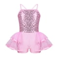 thumbnail image 4 of MSemis Girls Sequined Camisole Ruffle Ballet Tutu Skirted Leotard, 4 of 6