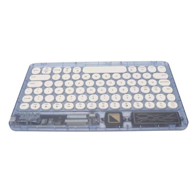 Clavier Rétro, Clavier de Machine à Écrire Sans Fil avec Lumière RVB, Clavier Vintage Portable Ultra Mince Compact Mini pour Ordinateur Portable Tablette Téléphone Intelligent