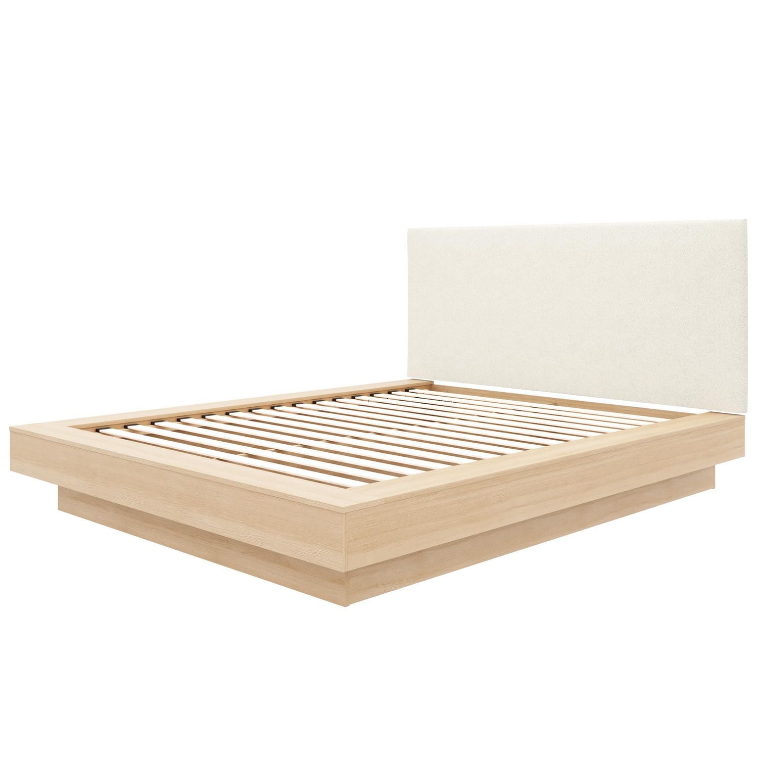Marko Platform Bed with Upholstered Headboard