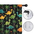 thumbnail image 4 of Blackout Kids Curtains,Black Colorful Dinosaurs Pattern Childrens Insulated Curtains Set Of 2,Bedroom Essentials,Toddler Room Decor 42"x63", 4 of 5