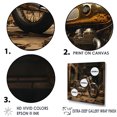 thumbnail image 3 of Designart "Vintage Bike In The Desert I" Motorcycle Wall Art Living Room, 3 of 7