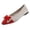 Red, variant on Gealkoca Women Fashion Bowknot Flats Comfortable Pointed Toe Dress Shoes Ballet Flats Shoes for Women Casual Dressy Shoes for Work Office Walking