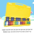 thumbnail image 2 of Eccomum Colorful 25 Notes Glockenspiel Xylophone Percussion Rhythm Musical Educational Teaching Instrument Toy with 2 Mallets Handheld Case for Baby Kids Children, 2 of 7