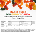 thumbnail image 3 of Magic CUBIC Zoo Gummy Candy - Low Sugar, Gluten Free Assorted Fruit Flavors - Magic Cube Construction Toy for Creative Building - Vegan, Low Carb Gummies for Kids - Bulk Candy Pack 3.5 OZ, 3 of 7