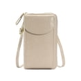 thumbnail image 1 of Tignapoo Elegant Women's Crossbody Phone Wallet with Detachable Strap, Multi-Pocket Design, PU Leather, Beige & Color Options, Crocodile Pattern, Casual Style, 1 of 6