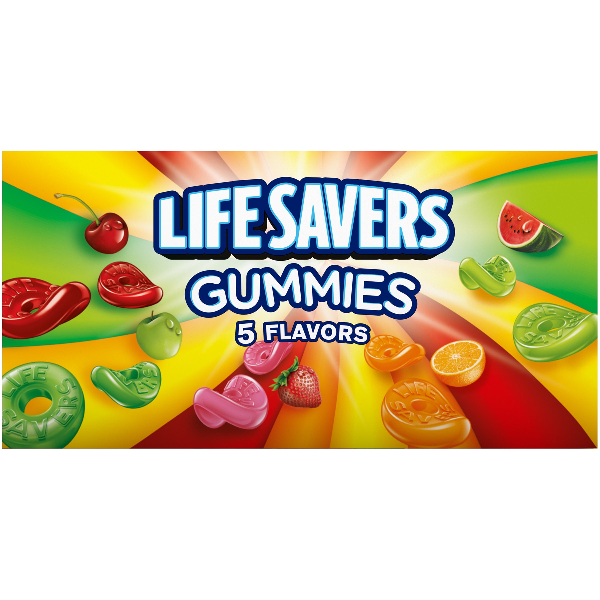 Life Savers Original 5 Flavors Gummy Candy, Share Size - 15 Ct Box