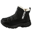 thumbnail image 3 of Bnwani Boots for Women,Winter Boots,Round Toe,Water-Resistant,Non-slip,Warm,Black,40(US:7.5), 3 of 7