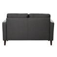 thumbnail image 4 of Lifestyle Solutions Lorelei Mid-Century Modern Loveseat, Gray Fabric, 4 of 8