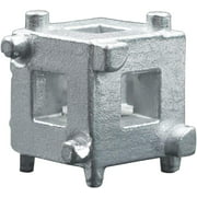 3/8" Disc Brake Piston Removal Tool Carbon Steel Car Disc Spreader Wind Back Cube Calliper Adaptor, Silver