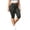Gray, variant on HomeDM Plus Size Capri Leggings for Women High Waist Workout Yoga Pants Black Lounge Tummy Control Running Size 2XL