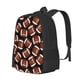 thumbnail image 1 of Disketp Brown Football On Black Mochila Minimalista de Gran Capacidad, Mochila de Viaje para Escuela, Trabajo o Uso Diario, 1 of 6