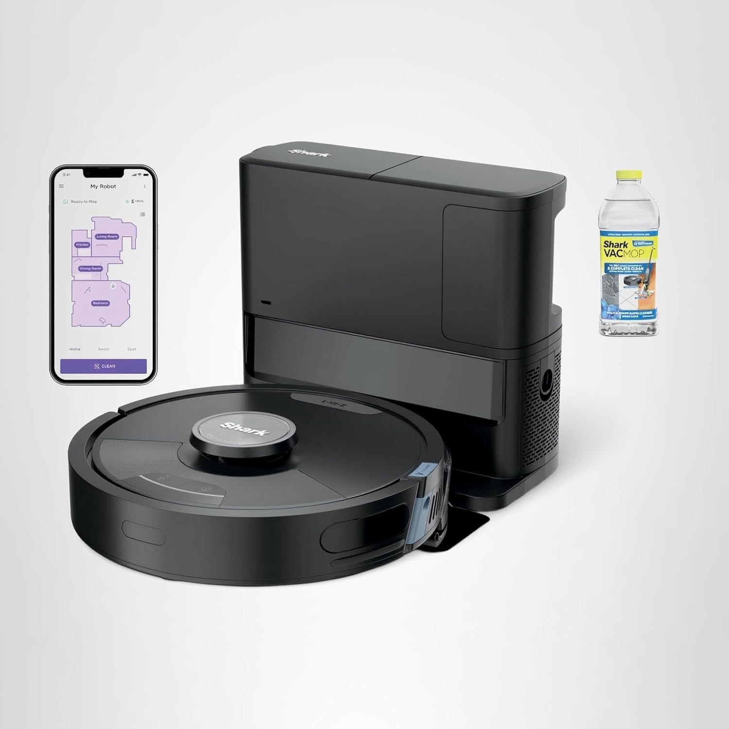 Shark Matrix Plus Robot Vacuum and Mop with Self-Empty Hepa Base, Sonic Mopping