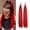 Red, variant on Blue Ponytail Extensions Hair With Tinsel for Women Girls Hair Accessories Synthetic Braiding Hair Pieces With Rubber Band Daily Party Festival Halloween Rave Wacky Crazy Hair Extensions 27.5 inch