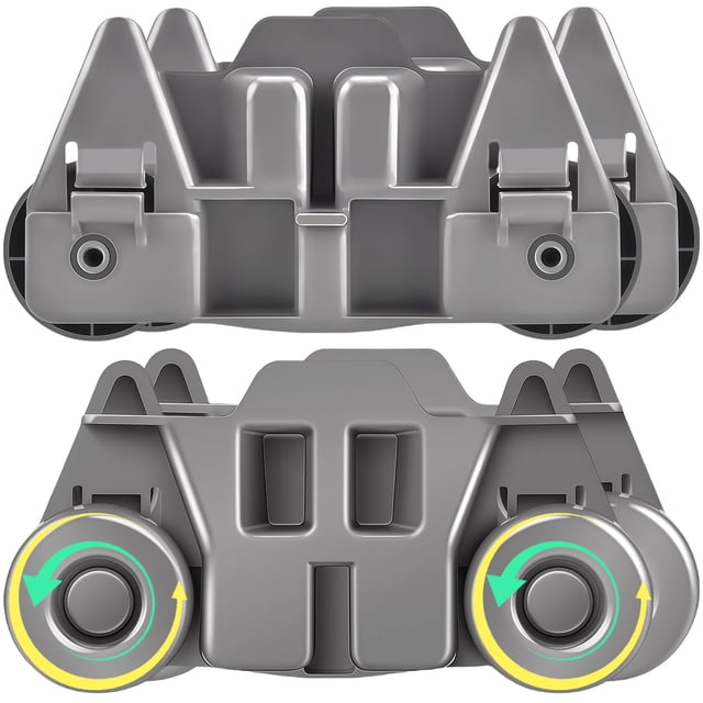 4 Pack W10195416 Dishwasher Wheels Lower Rack Replacement for KitchenAi-d Whirlpoo-l Mayta-g Kenmor