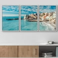 thumbnail image 2 of wall26 Framed Canvas Print Wall Art Set Coastal Italian Cityscape Nature Wilderness Photography Realism Rustic Scenic Relax/Calm Multicolor for Living Room, Bedroom, Office - 24"x36"x3 Whit, 2 of 5