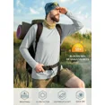 thumbnail image 3 of Qualidyne Men's UPF 50+ Long Sleeve Rash Guard UV Sun Shirt for Hiking Running Fishing, 3 of 5