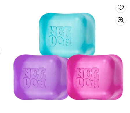 Nee Doh Fuzz Ball and Nice Ice 4 pack bundle, 1 of each