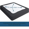 thumbnail image 2 of Moonsea Box Spring Cover Queen Size, Elastic Fabric Wrap Around 4 Sides Bed Skirt, Black, 2 of 7