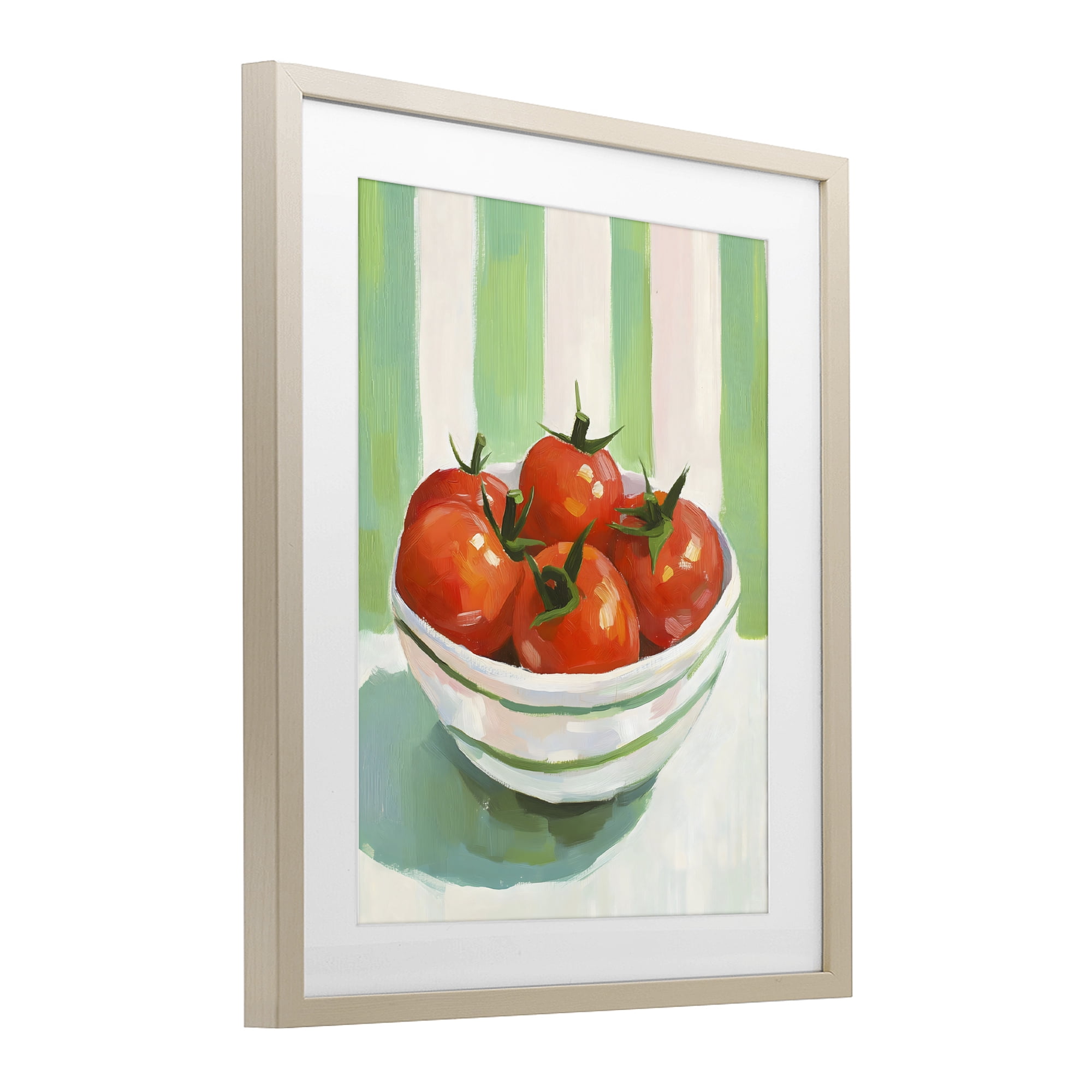 Stupell Industries Bowl of Fresh Tomatoes Birch Framed Print Under Glass, design by The Prints Vibe