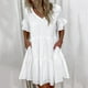 thumbnail image 4 of Mini Vestido de Mujer Con Cuello en V Y Manga Corta Con Estampado Bohemio de Verano Odeerbi  ODB114337, 4 of 9