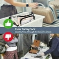 thumbnail image 3 of Clear Fanny Pack Stadium Approved - Clear Bag for Stadium Events Transparent Belt Bag for Women Men, Adjustable Waist Bag for Sports, Concerts, 3 of 9