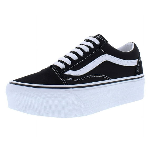 Vans Old Skool Stackform Unisex Shoes Size 4.5, Color: Suede/Canvas Black/True White