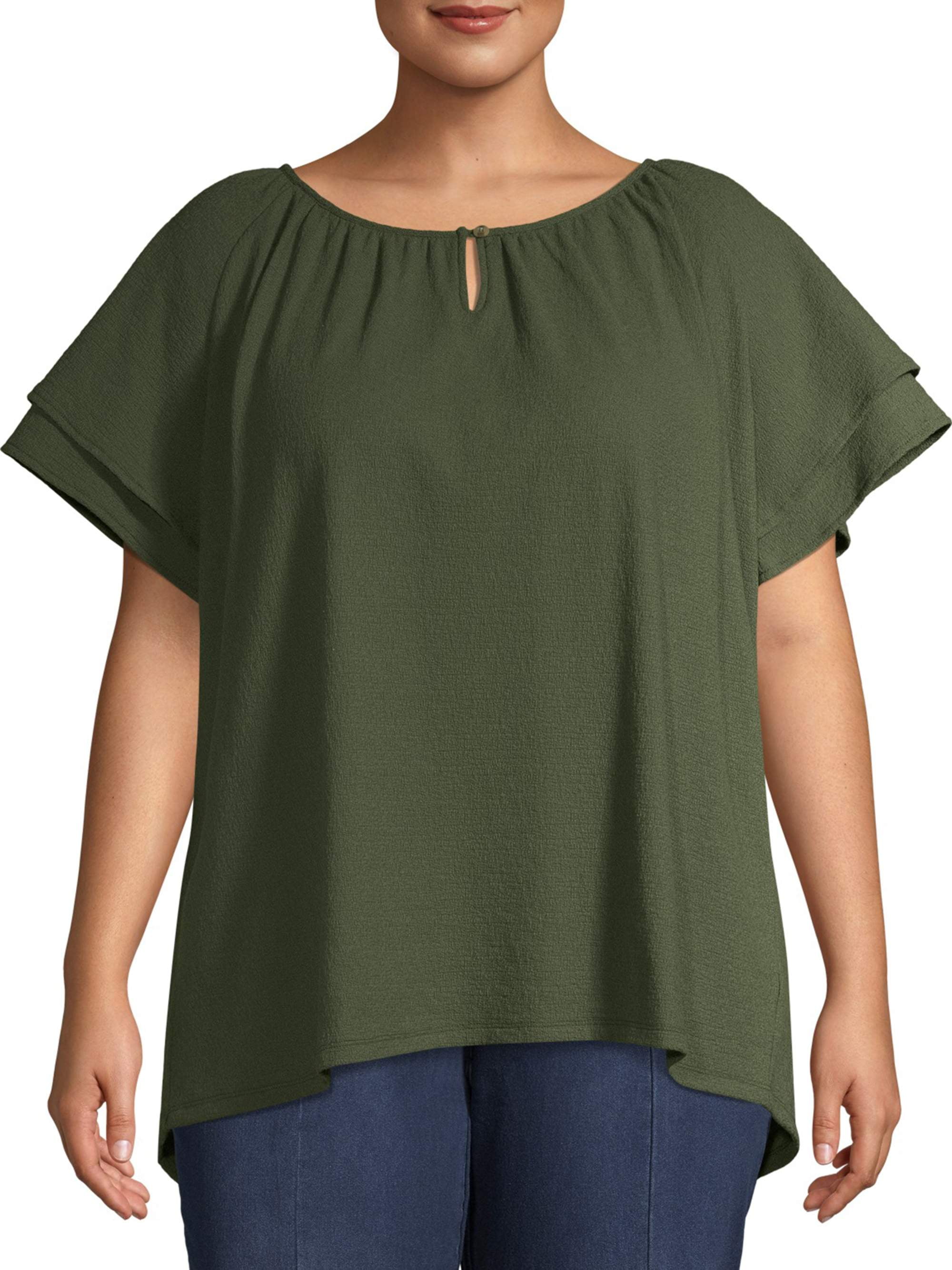 terra & sky peasant top