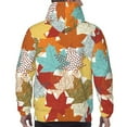 thumbnail image 5 of Bingfone Fall Maple Leaves Men'S Drawstring Hoodie Long Sleeve Pocket Sweatshirts-X-Large, 5 of 9