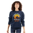 thumbnail image 3 of Funny On the Other Line Fishing Pun Sweatshirt for Men or Women Brisco Brands S, 3 of 6