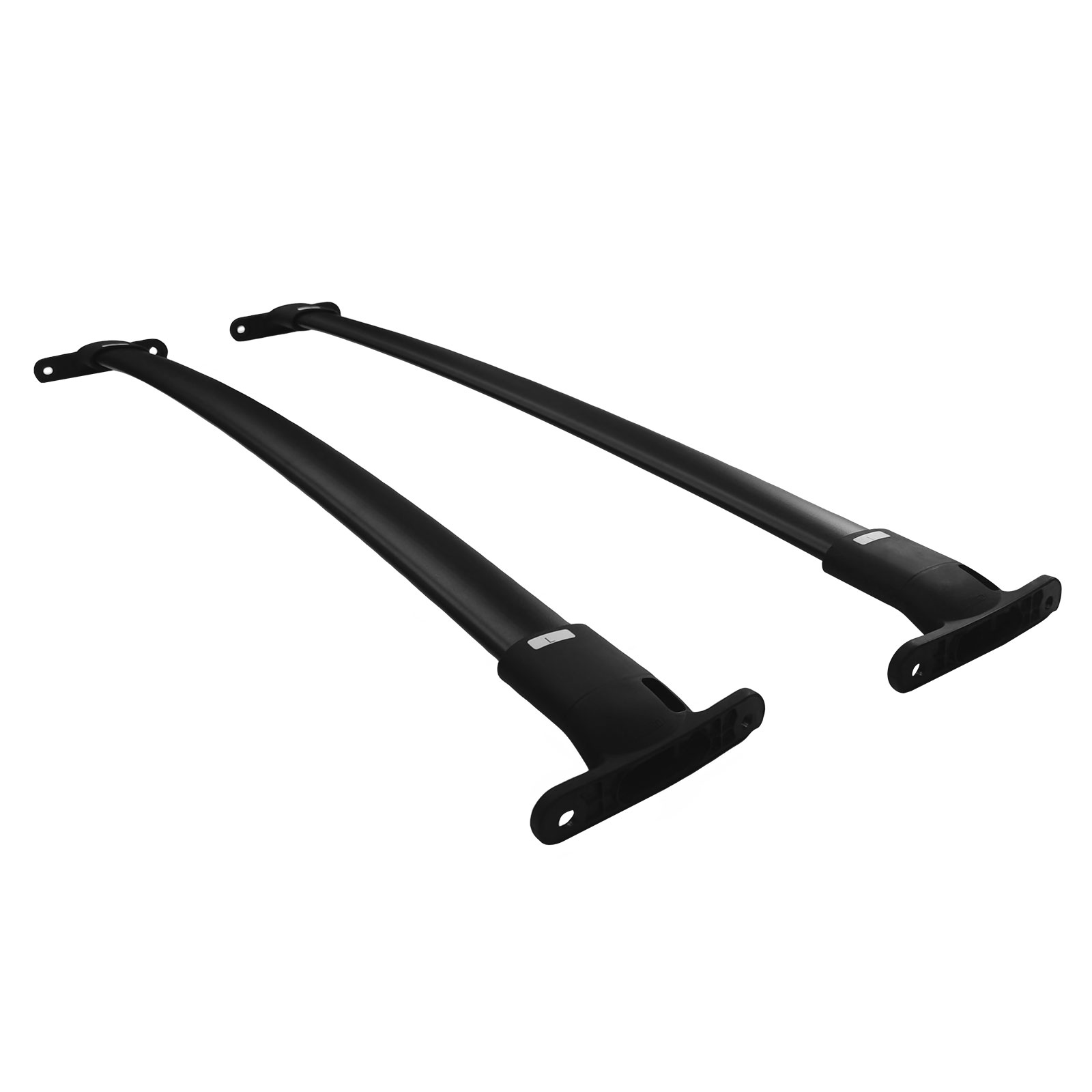 Ikon Motorsports Roof Rack Compatible With 2016-2019 Ford Explorer All Models Black Top Roof Rack Cross Bar Cargo Luggage Carrier Aluminum W/ Locks 2PCS