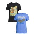 thumbnail image 2 of Scooby-Doo Men's & Big Men's Airbrush and Running Graphic T-Shirt with Short Sleeves, 2 Pack, 2 of 6