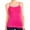 Hot Pink, variant on Women's Nylon Camisole Stretch Tank Top Adjustable One Size, Aqua, 1 Pack