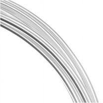 The Beadsmith Silver Plated Copper German Bead Wire Craft Wire 16 Gauge/1.2mm (3 Meters / 9.8 Feet)